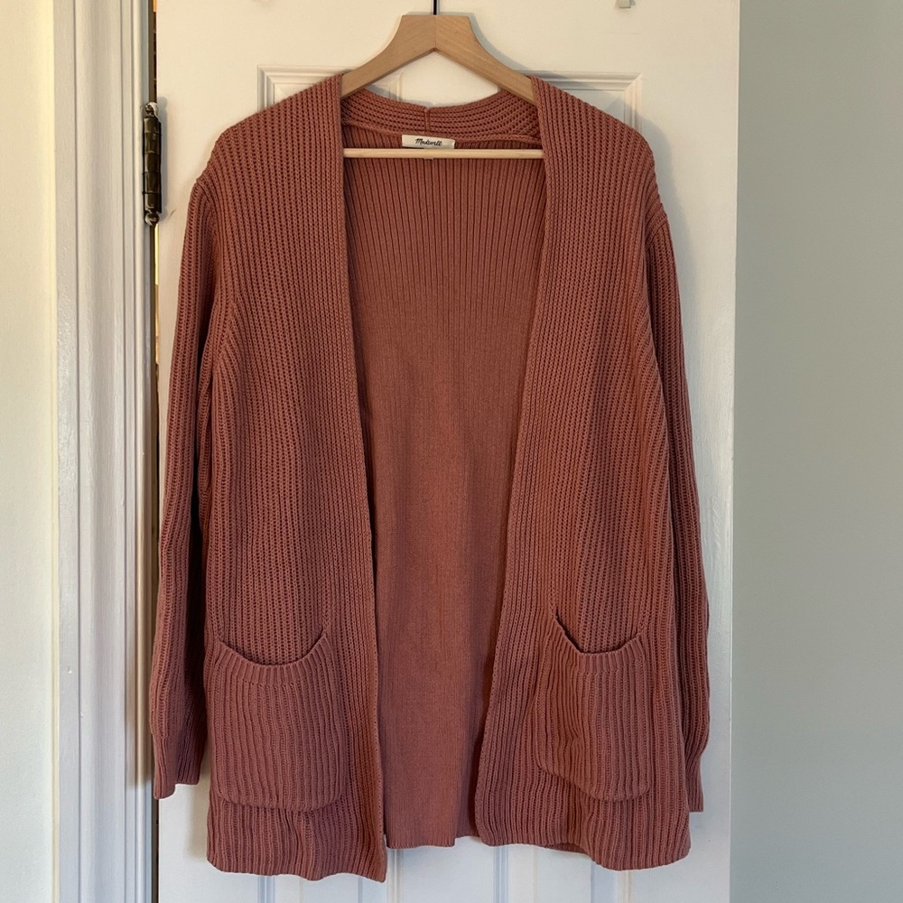 Madewell Mauve Cardigan